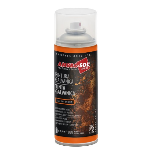 Pintura Galvánica 400 ml RAL 2004 NARANJA PURO